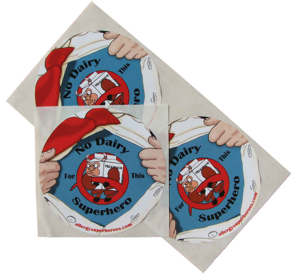 Milkotaur Dairy Allergy boy sticker by food Allergy Superheroes.