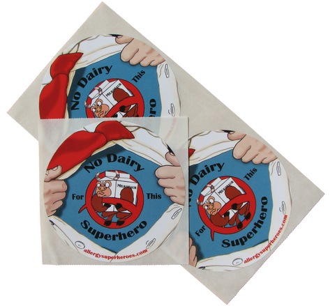 Milkotaur Dairy Allergy boy sticker by food Allergy Superheroes.