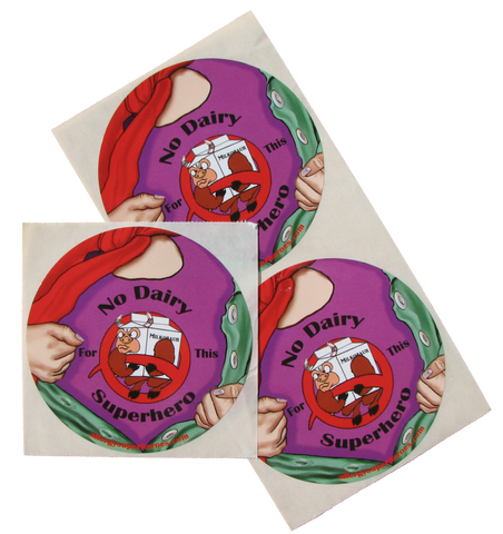 Milkotaur Dairy Allergy girl sticker by food Allergy Superheroes.