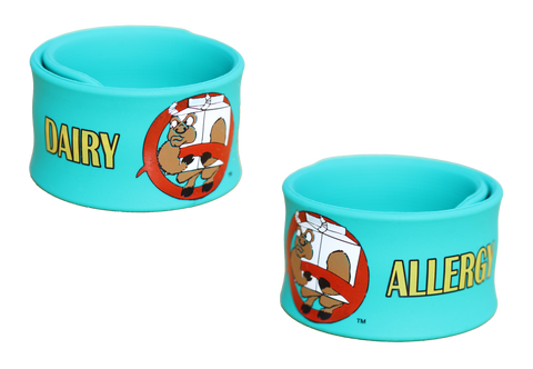 Milkotaur Dairy Allergy slap bracelet by food Allergy Superheroes.