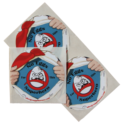 Professor Eggstein Egg Allergy boy sticker by food Allergy Superheroes.