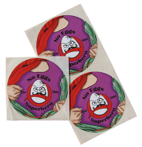 Professor Eggstein Egg Allergy girl sticker by food Allergy Superheroes.