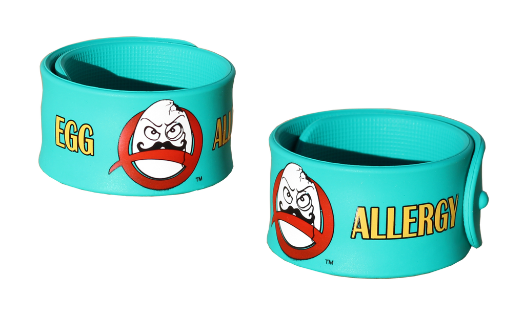 Professor Eggstein Egg Allergy slap bracelet by food Allergy Superheroes.