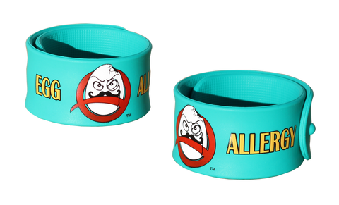 Professor Eggstein Egg Allergy slap bracelet by food Allergy Superheroes.