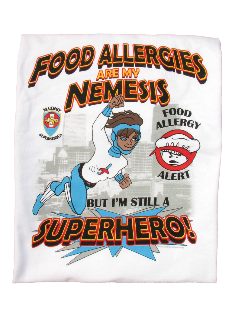 Chef Cross Food Allergy T-Shirt featuring Jet Trail by food Allergy Superheroes.