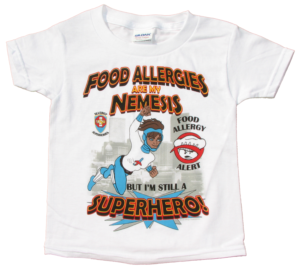 Chef Cross Food Allergy T-Shirt featuring Jet Trail by food Allergy Superheroes.
