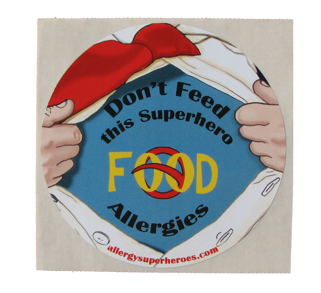 Food Allergy Superhero Boy Sticker by Allergy Superheroes