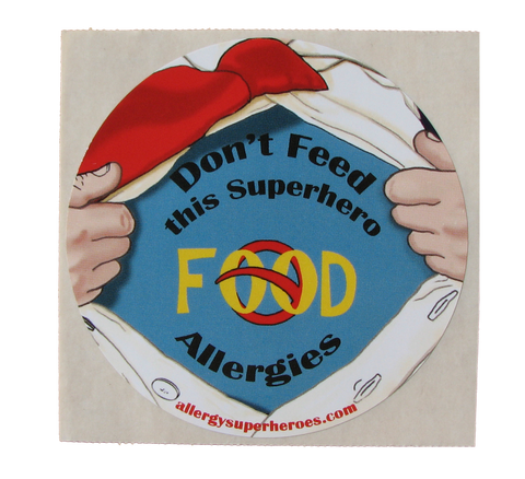 Food Allergy Superhero Boy Sticker by Allergy Superheroes