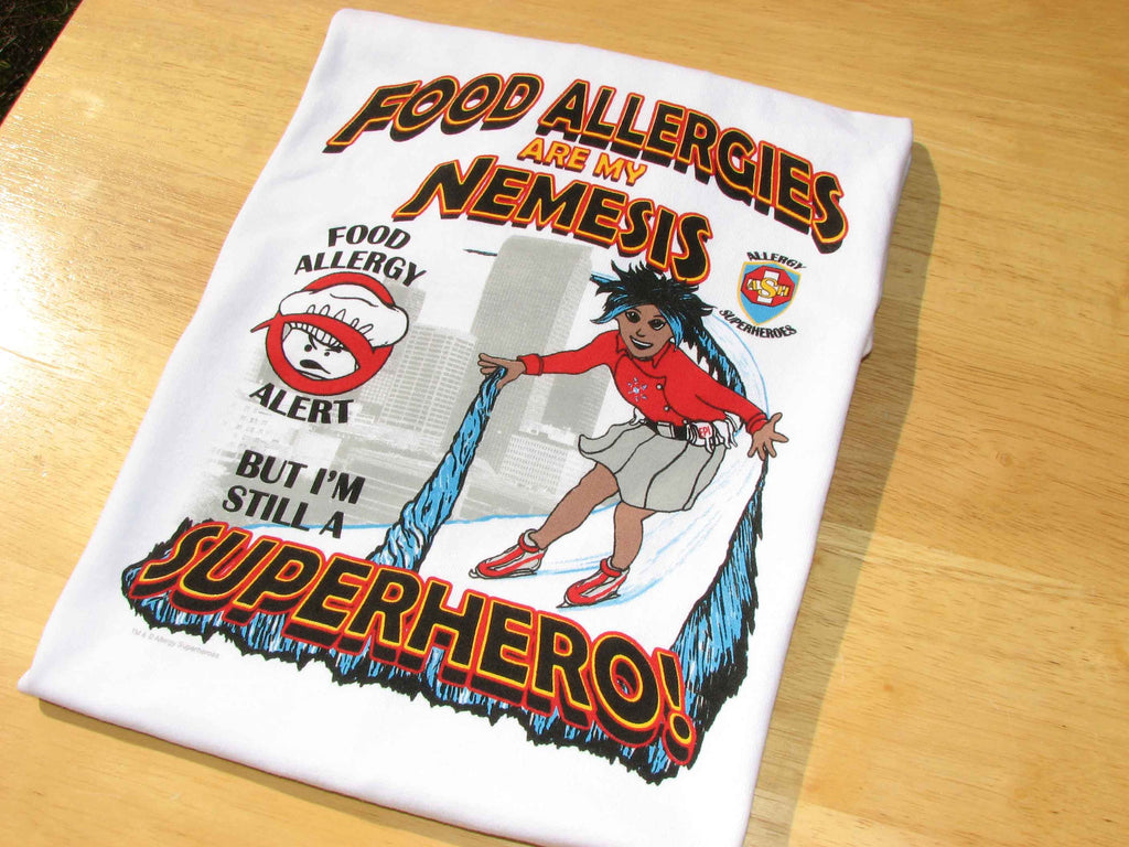 Chef Cross Food Allergy T-Shirt featuring Arctic Storm by food Allergy Superheroes.