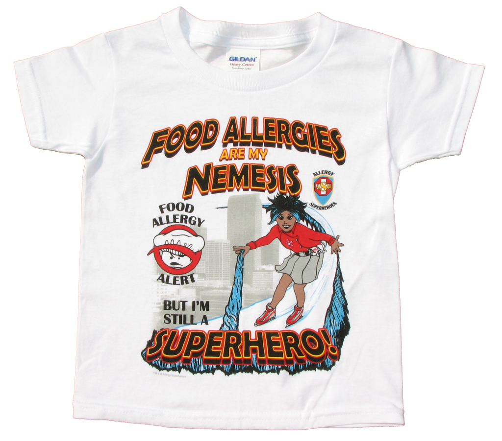 Chef Cross Food Allergy T-Shirt featuring Arctic Storm by food Allergy Superheroes.