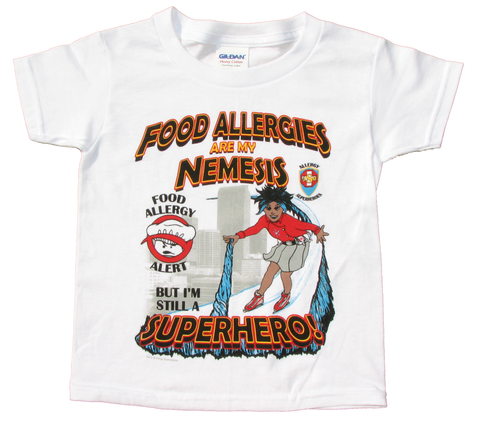 Chef Cross Food Allergy T-Shirt featuring Arctic Storm by food Allergy Superheroes.