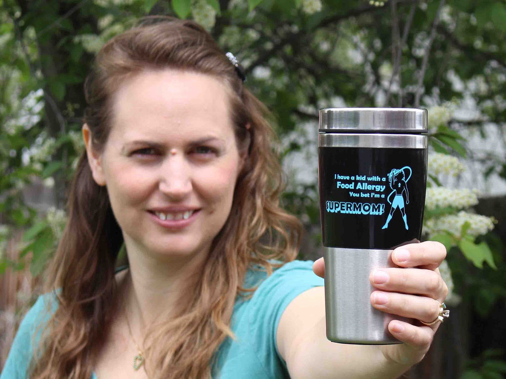 Food Allergy Product Gear Travel Mug SuperMom Allergy Superheroes