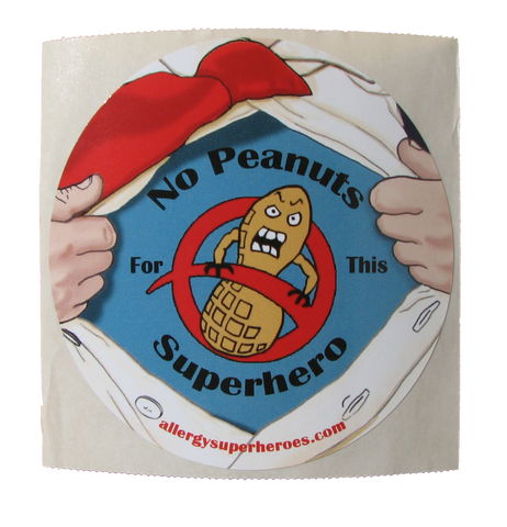 Lex Legume Peanut Allergy boy sticker by food Allergy Superheroes.