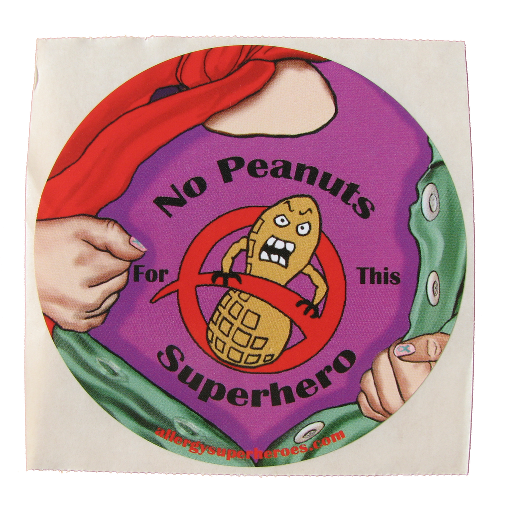 Lex Legume Peanut Allergy girl sticker by food Allergy Superheroes.