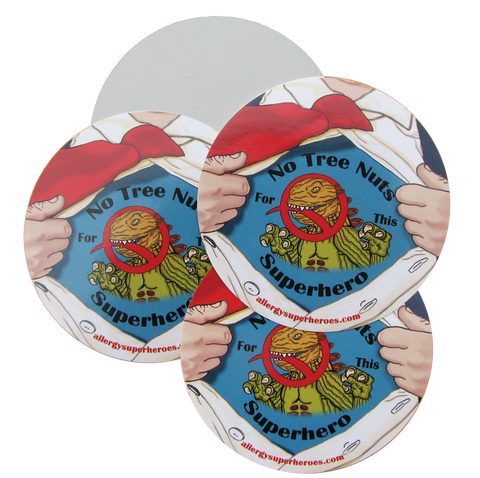 Nutzilla Tree Nut Allergy boy sticker by food Allergy Superheroes.