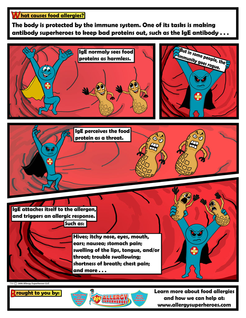 What Causes Food Allergies Comic Book Page - DOWNLOAD LINK IN DESCRIPTION