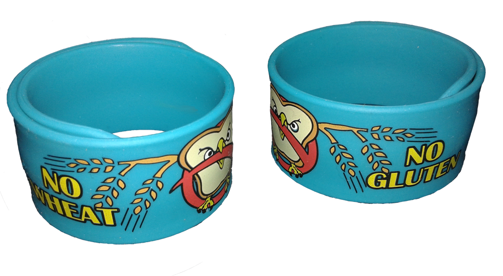 Celihawk Gluten Wheat Allergy slap bracelet by food Allergy Superheroes.