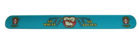 Celihawk Gluten Wheat Allergy slap bracelet by food Allergy Superheroes.