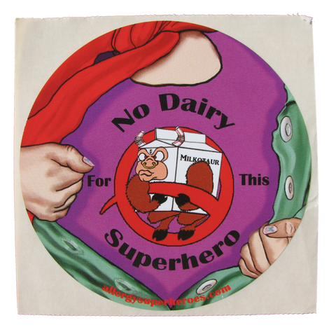 Milkotaur Dairy Allergy girl sticker by food Allergy Superheroes.