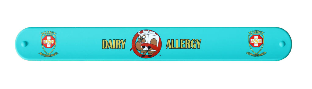 Milkotaur Dairy Allergy slap bracelet by food Allergy Superheroes.