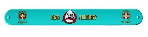 Professor Eggstein Egg Allergy slap bracelet by food Allergy Superheroes.