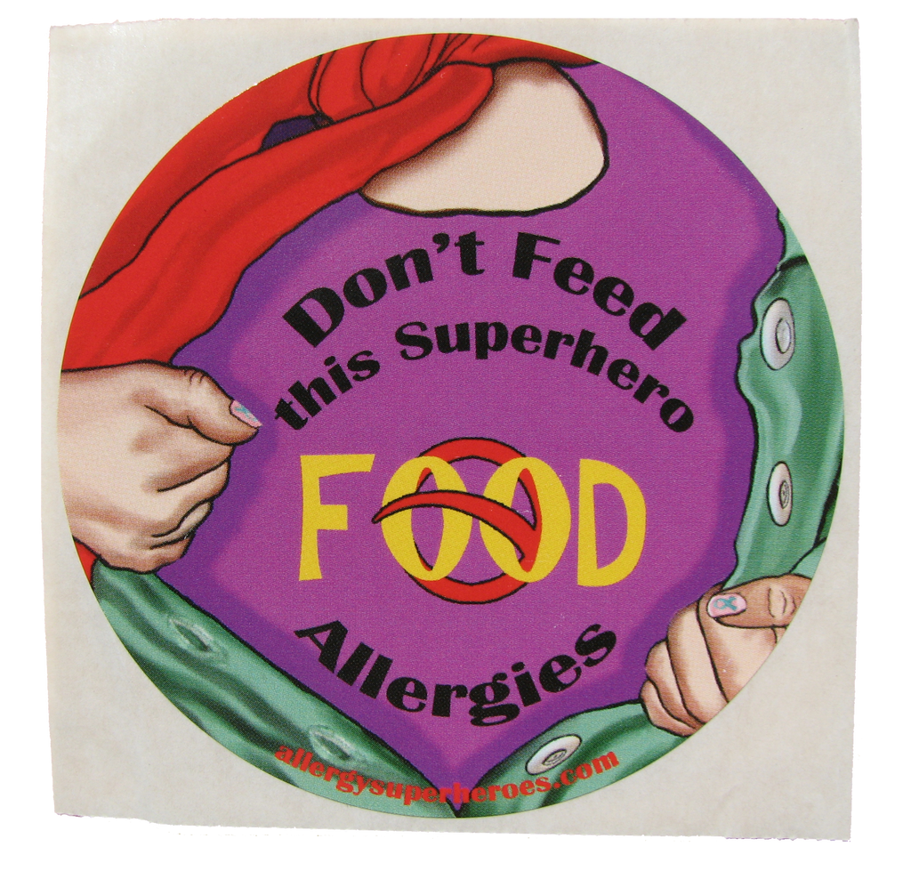 Food Allergy Superhero Girl Sticker by Allergy Superheroes