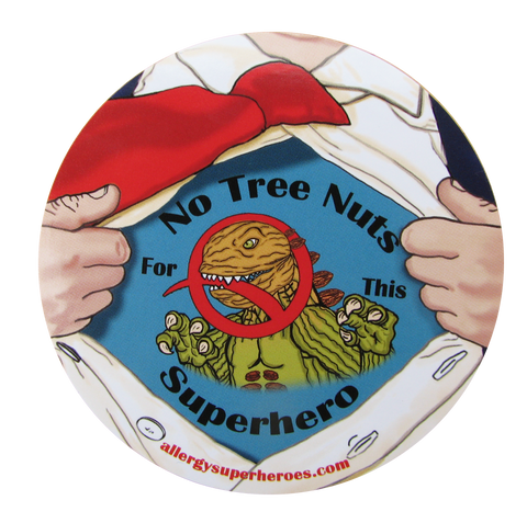 Nutzilla Tree Nut Allergy boy sticker by food Allergy Superheroes.