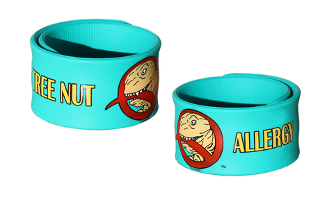 Nutzilla Tree Nut Allergy slap bracelet by food Allergy Superheroes.